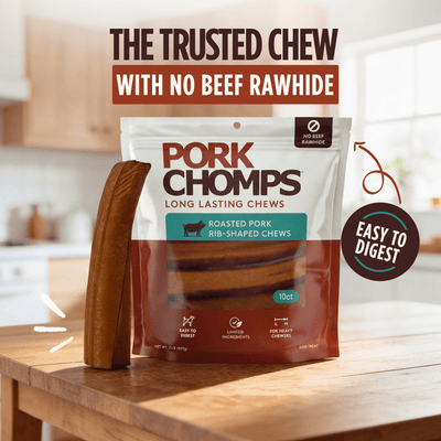 Pork Chomps - 7" Roasted Ribz - 10 Count
