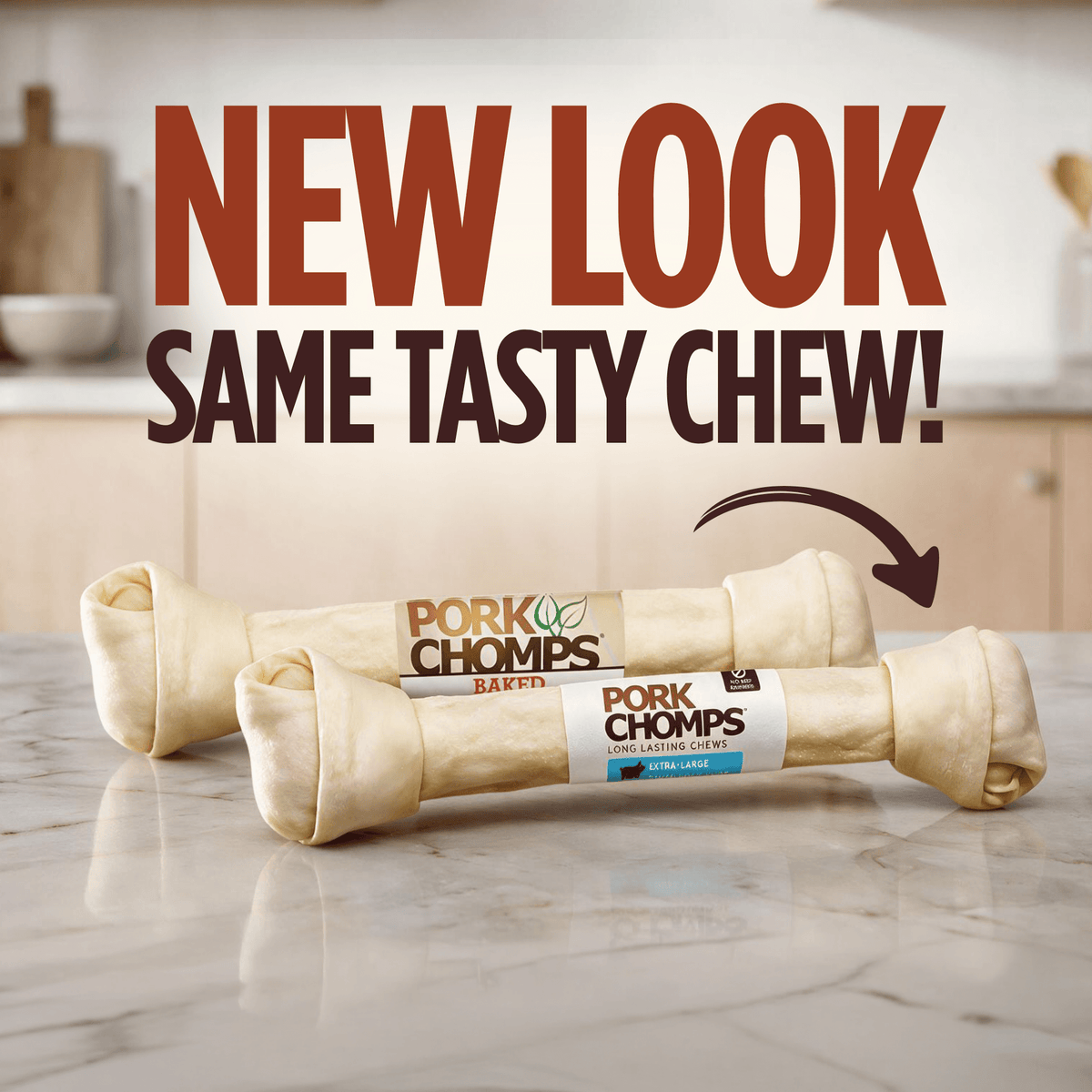 Pork Chomps - 20" Baked Knot - 1 Count New Look