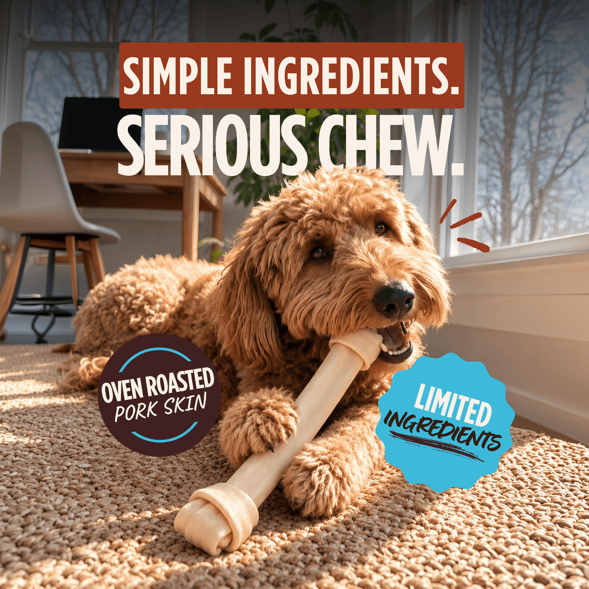 Pork Chomps - 20" Baked Knot - 1 Count